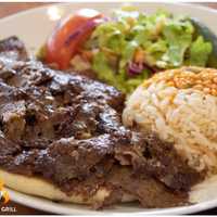 <p>Dinner entree from ALEV Mediterranean Grill</p>