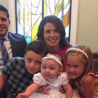 <p>Augie Gonzalez with wife, Melissa, and their kids, Nicholas, Gwendolyn and Noelle.</p>