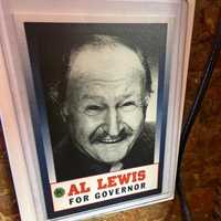 <p>A campaign poster from actor Al Lewis’ failed run for New York governor in 1998.</p>