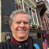 <p>"The Munsters" star Butch Patrick outside Albany's War Room Tavern on Tuesday, Oct. 31.&nbsp;</p>