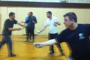 West Milford Players Get Fencing Coaching For Upcoming Show