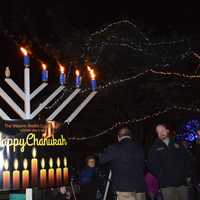 <p>A large menorah was lit on the lawn of the Wayne Municipal Complex.</p>