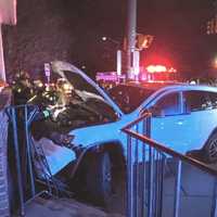 <p>The driver sustained a minor injury in the Paramus crash, responders said.</p>