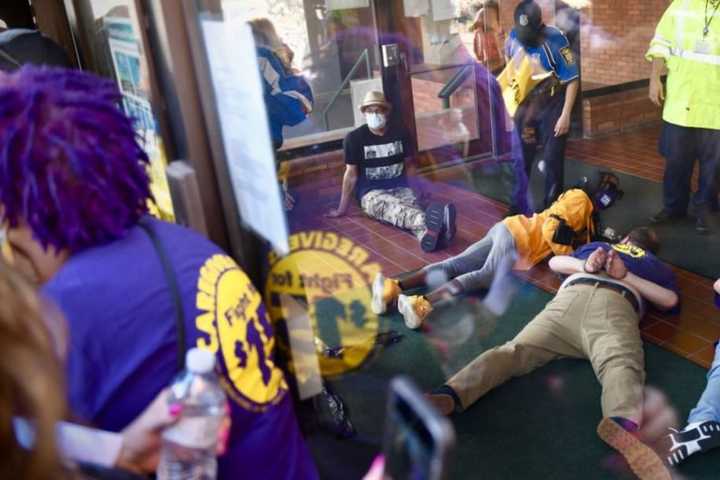 20 Arrested In Protest Inside CT Department Of Health In Hartford