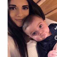 <p>Cassie and son Vincent, 8 months.</p>