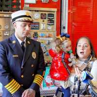 <p>Heroes Mike Greco and Rob Knobloch reunited with Vanessa Senquis and her two children at the Hasbrouck Heights firehouse.
  
</p>