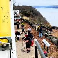 <p>At the scene at the State Line Lookout in Alpine on Wednesday, Nov. 22.</p>