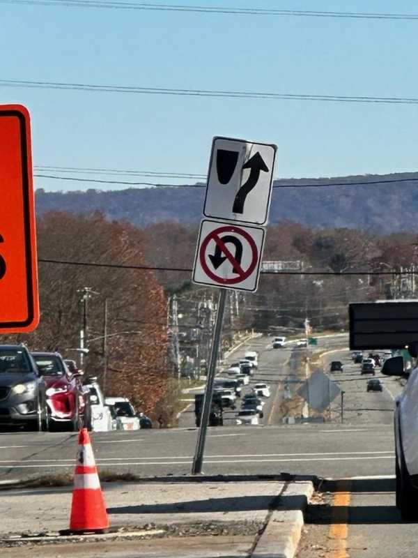 'It's About Time:' U-Turns Banned At Busy Route 46 Intersection