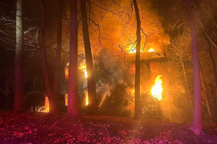 Flames Ravage Cherry Hill Home