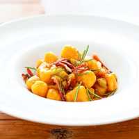 <p>Handmade squash gnocchi.&nbsp;</p>