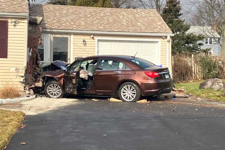 Driver Seriously Injured Crashing Into CT Home