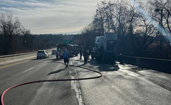 The fire happened on Route 9 in Croton-on-Hudson near Croton Point Avenue.&nbsp;