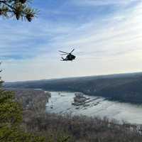 <p>The scene of the helicopter rescue in Washington County.
  
</p>