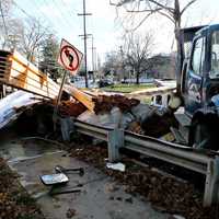 <p>The Blue Ridge Lumber driver was taken to Hackensack University Medical Center by a Fair Lawn EMS ambulance following the crash on Plaza Road near Berdan Avenue shortly before 2:30 p.m. Monday, Dec. 18.
  
</p>