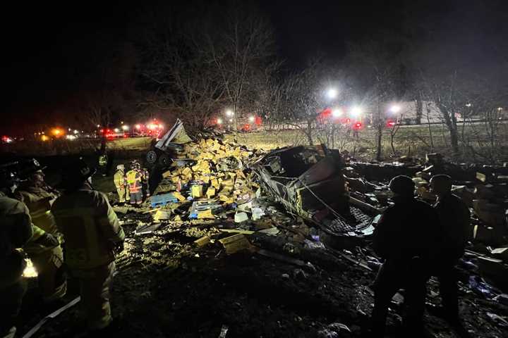 Tractor-Trailer Rollover On I-81 In Cumberland County: PennDOT (UPDATE; PHOTOS)