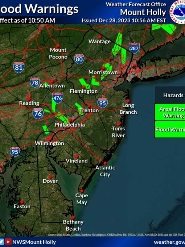 See How Much Rain Fell In Middlesex County In Latest Storm