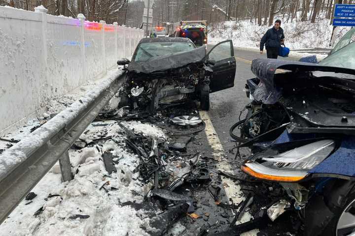 Person Injured In Rockland County Crash On Snowy Roadway