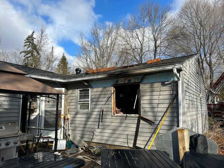 A Califon home suffered severe damage in a New Year's Day blaze, according to a fundraiser.