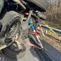 <p>The scene of the crash in Frederick County.</p>