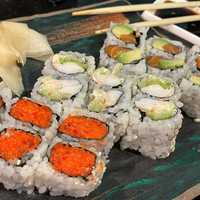 <p>A selection of sushi.&nbsp;</p>