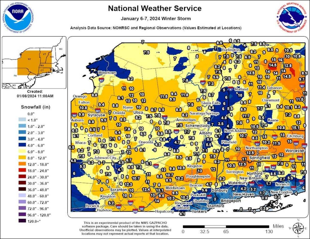 New Update Here Are Snowfall Reports From Region For Major Winter