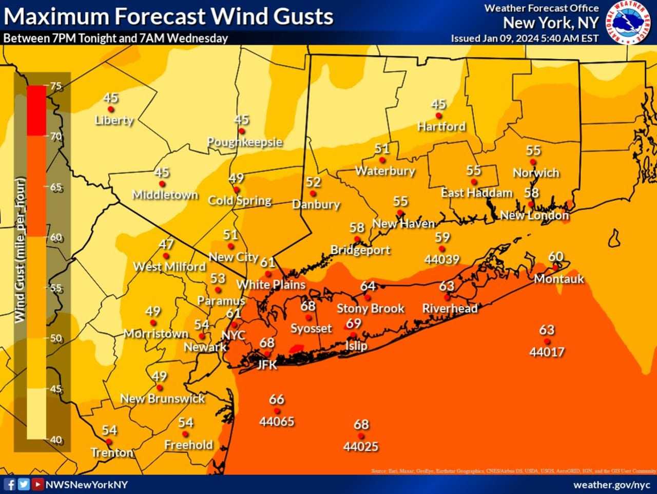 Here's When To Expect Heaviest Rain, Strongest Winds, Power Outages ...