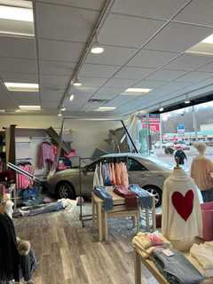 Car Crashes Into Norwalk Store