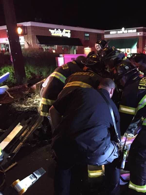 'Jaws Of Life' Used To Extricate Woman After Serious Crash In Fairfield