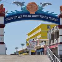 <p>An entrance to the Wildwoods Boardwalk in North Wildwood, NJ.</p>