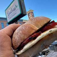 <p>The bacon, egg &amp; cheese breakfast sandwich at&nbsp;Main St. Goodness in Chatham. </p>