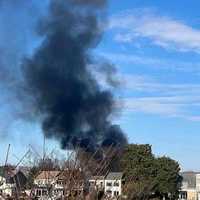 <p>The smoke could be seen from blocks away in Harford County.</p>