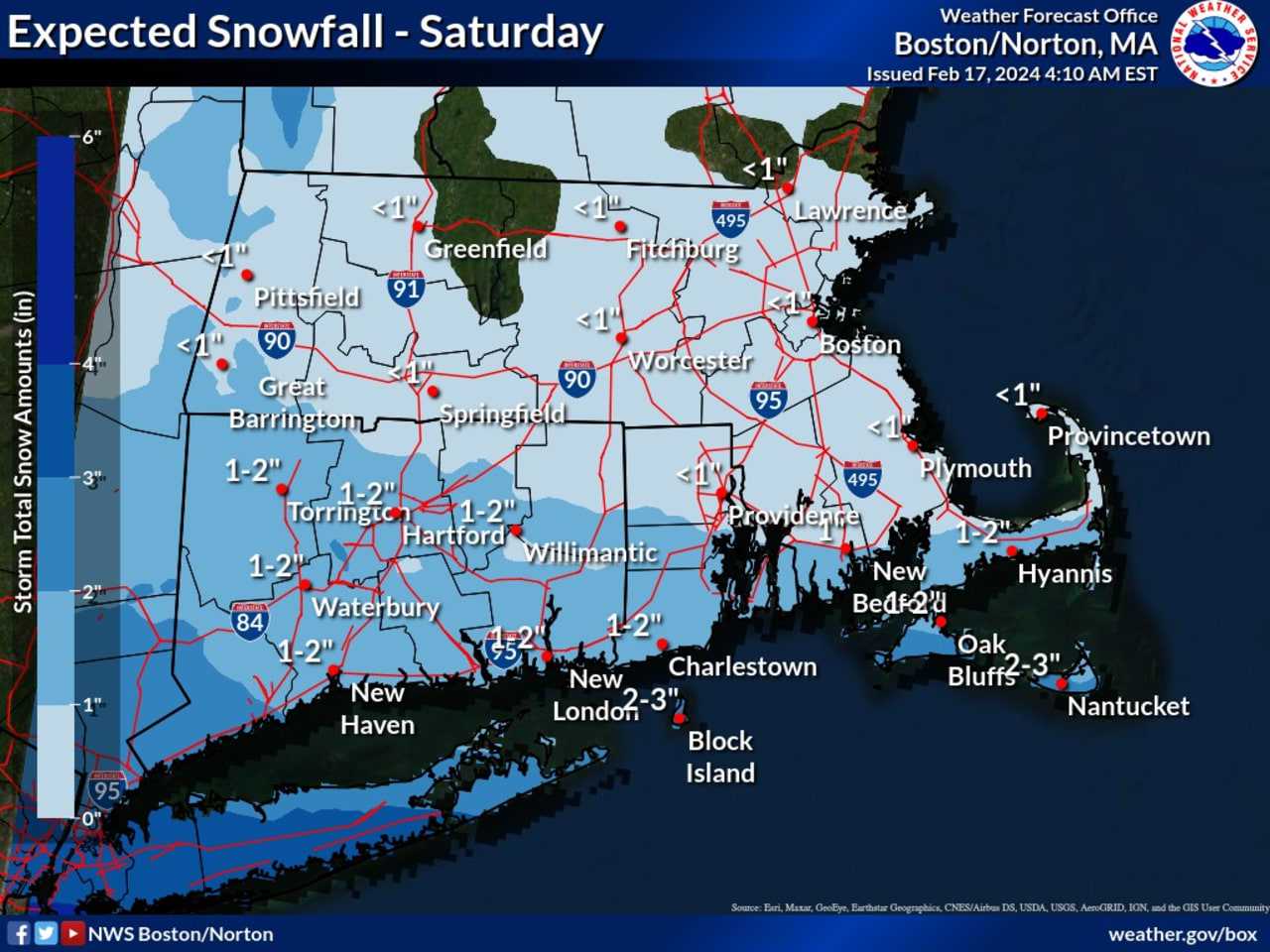 Here's Latest On Winter Storm Sweeping Through Massachusetts: New ...