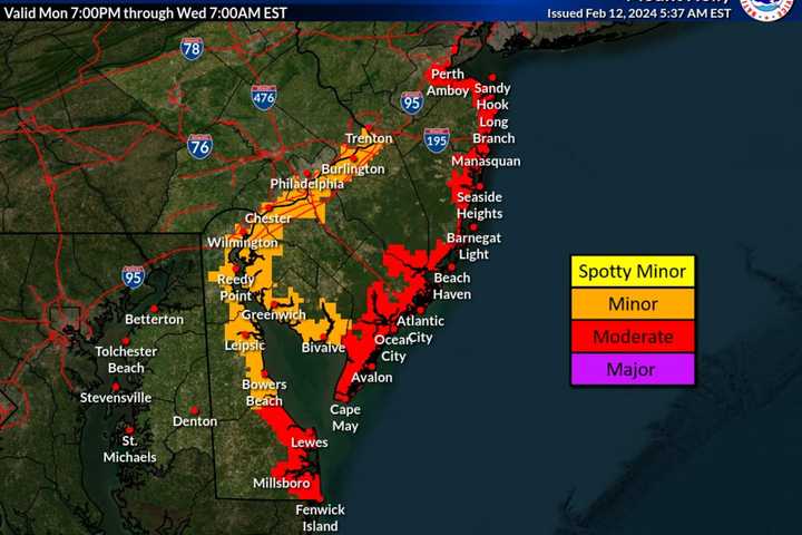 Coastal Flooding, Wind Expected From Pre-Valentine's Day Winter Storm On Jersey Shore