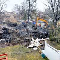 <p>The demolition effort at Broad and Maple avenues in Ridgefield took a turn when the body was found on Wednesday, March 6.</p>