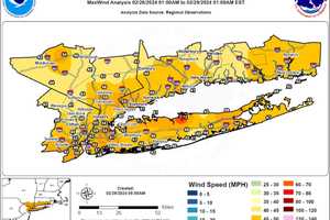 72 MPH Wind Gust Reported On Long Island During Potent Storm: Here's Where