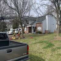 <p>The aftermath of the fire in Prince William County.</p>