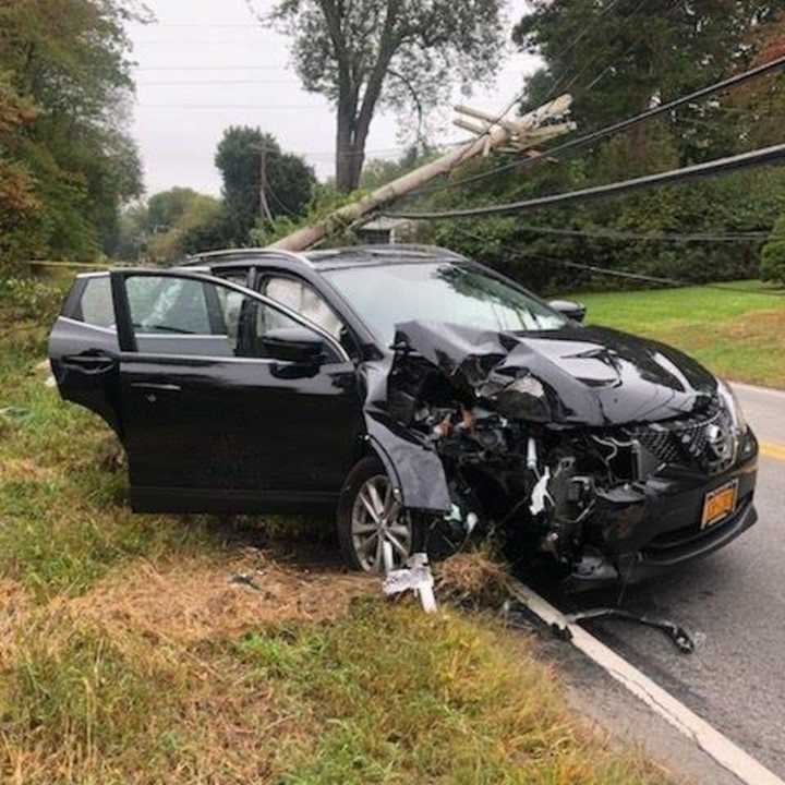 A part of Cherry Lane is closed following a crash.