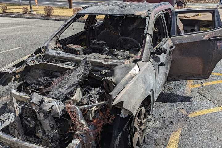 Car Engulfed In Flames At Kinnelon Shopping Center: FD