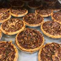 <p>Pecan pies from Mr. Tod&#x27;s Pie Factory.</p>