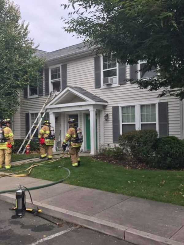 26 Firefighters Battle Blaze At Stamford Residence