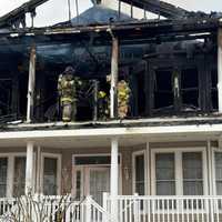 <p>A house fire on Simpson Avenue in Ocean City, NJ, on Monday, Apr. 15, 2024.
  
</p>