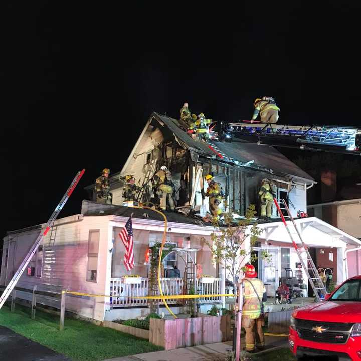 The Hagerstown fire on Chestnut Street.