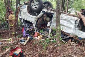 Driver Partially Ejected In Rollover Charles County Crash Airlifted To Hospital: Sheriff