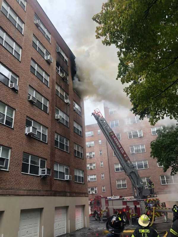 Three-Alarm Eastchester Seven-Story Blaze Forces Garth Road Closure