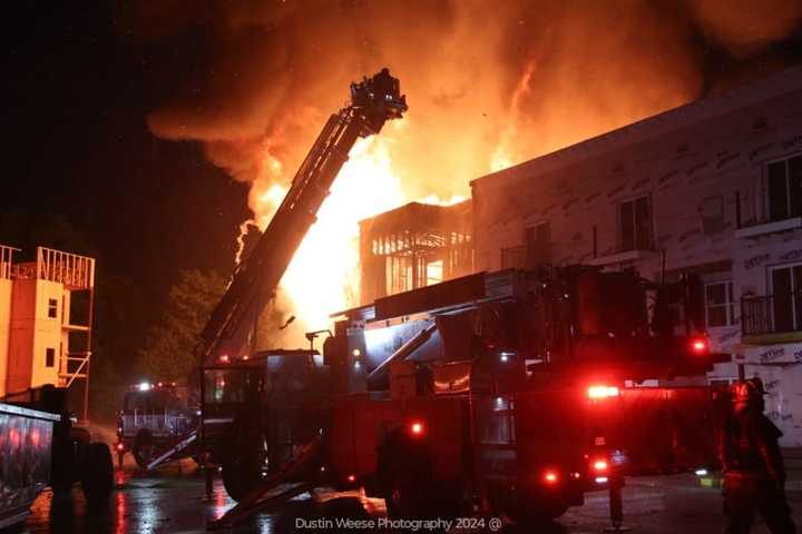 Lightning Strike Causes Massive Fire At Apartment Complex In Central PA (PHOTOS)