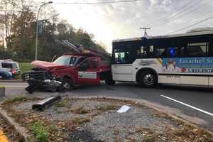 Bee-Line Bus Involved In Crash With Commercial Truck Outside Westchester Community College