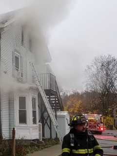 New Update: Two-Alarm Fire Damages Pleasant Valley Library, Route 44 Remains Closed