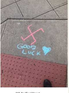 Swastikas Found On Sidewalks In Downtown Stamford