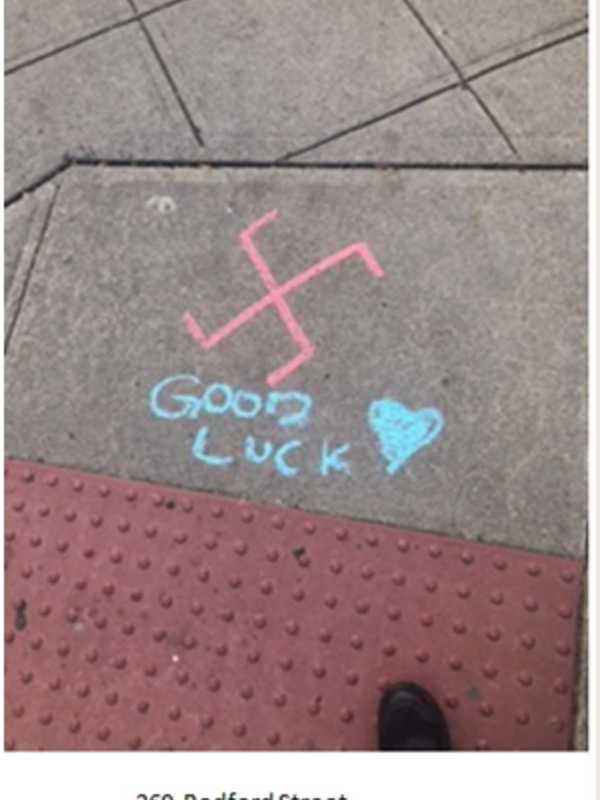 Swastikas Found On Sidewalks In Downtown Stamford