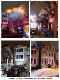 4 Families Displaced, Firefighter Injured In Newark Blaze